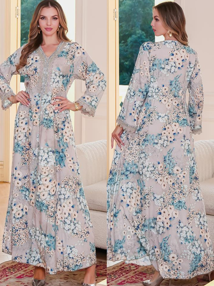 Embroidery Kebaya - المرأة المسلمة دبي عباية فاخرة التطريز
