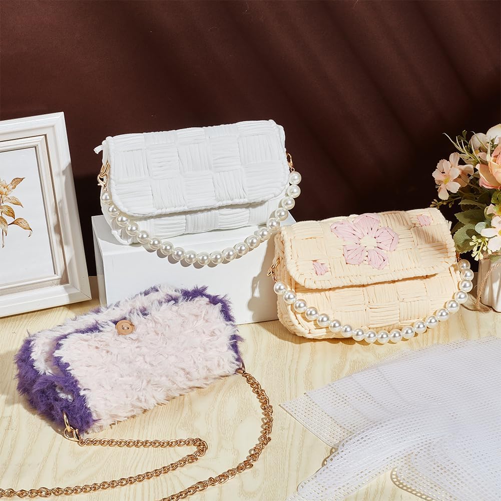 1-4 قطع من قماش شبكي بلاستيكي  - مراجعة Embroidery Bag وسعره