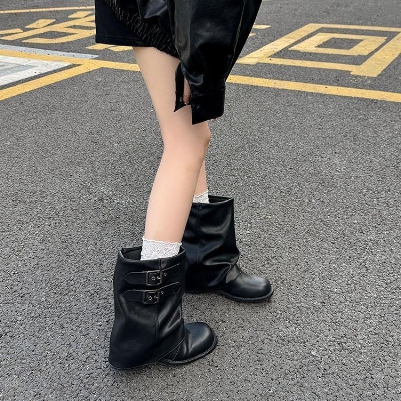 أحذية نسائية بطول منتصف الساق  - مراجعة Embroidery Garments وسعره