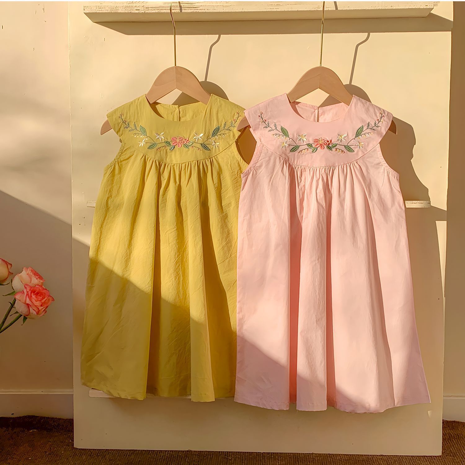 فساتين صيفية جديدة للفتيات على - مراجعة Embroidery Yellow Dress وسعره